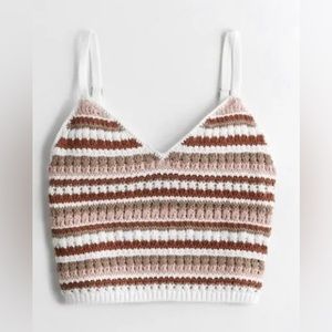 Hollister crochet knit top. Never worn. Tags on